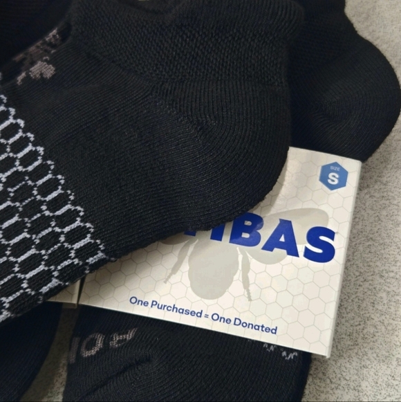 Bombas Ankle Socks Small 6 Pair Womens Honeycomb Black/Grey BNWT - Picture 7 of 14